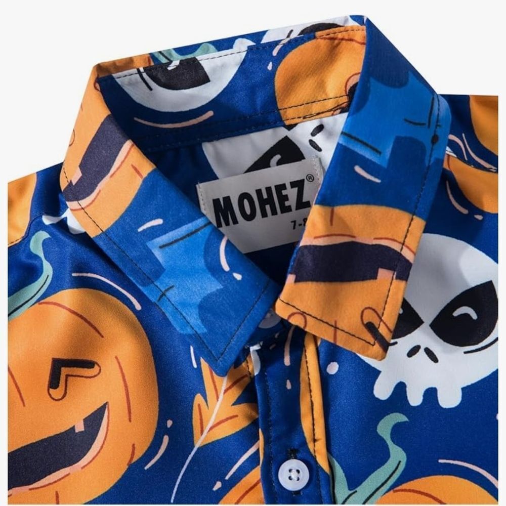 Kids Halloween Pumpkin and Ghost Costume Shirt - Picture 2 of 6